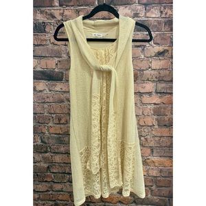 Cream Lace-Detailed Dress